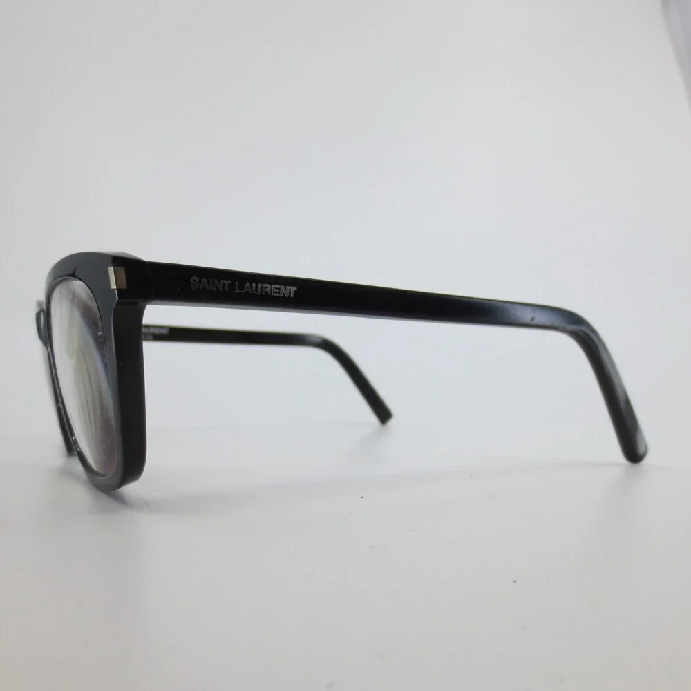 Saint Laurent SL 168 001 Black Square Eyeglasses Frames 50-19-140 Italy - Picture 4 of 8